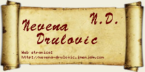 Nevena Drulović vizit kartica